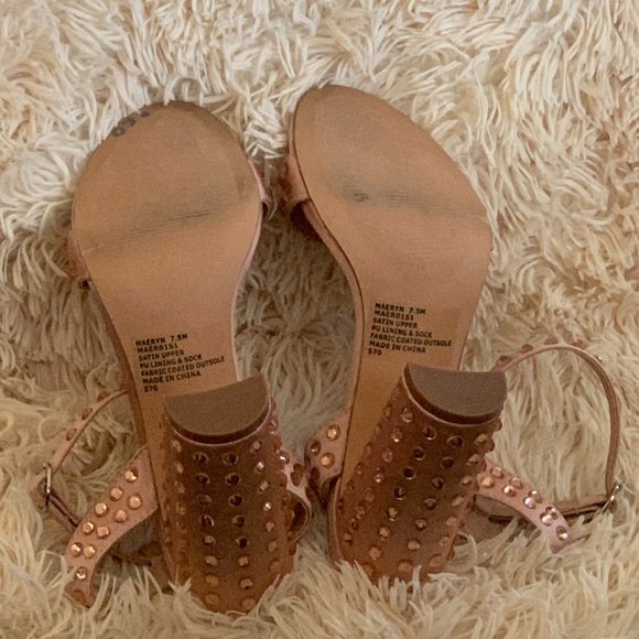 Steve Madden Maeryn Blush Bling Sandals - Picture 3 of 3